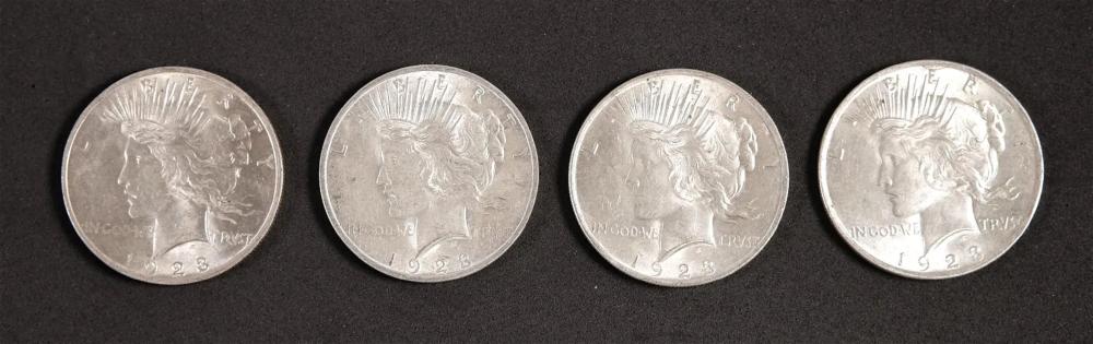 GROUP FOUR 1923 PEACE DOLLARSGrouping 365bb1