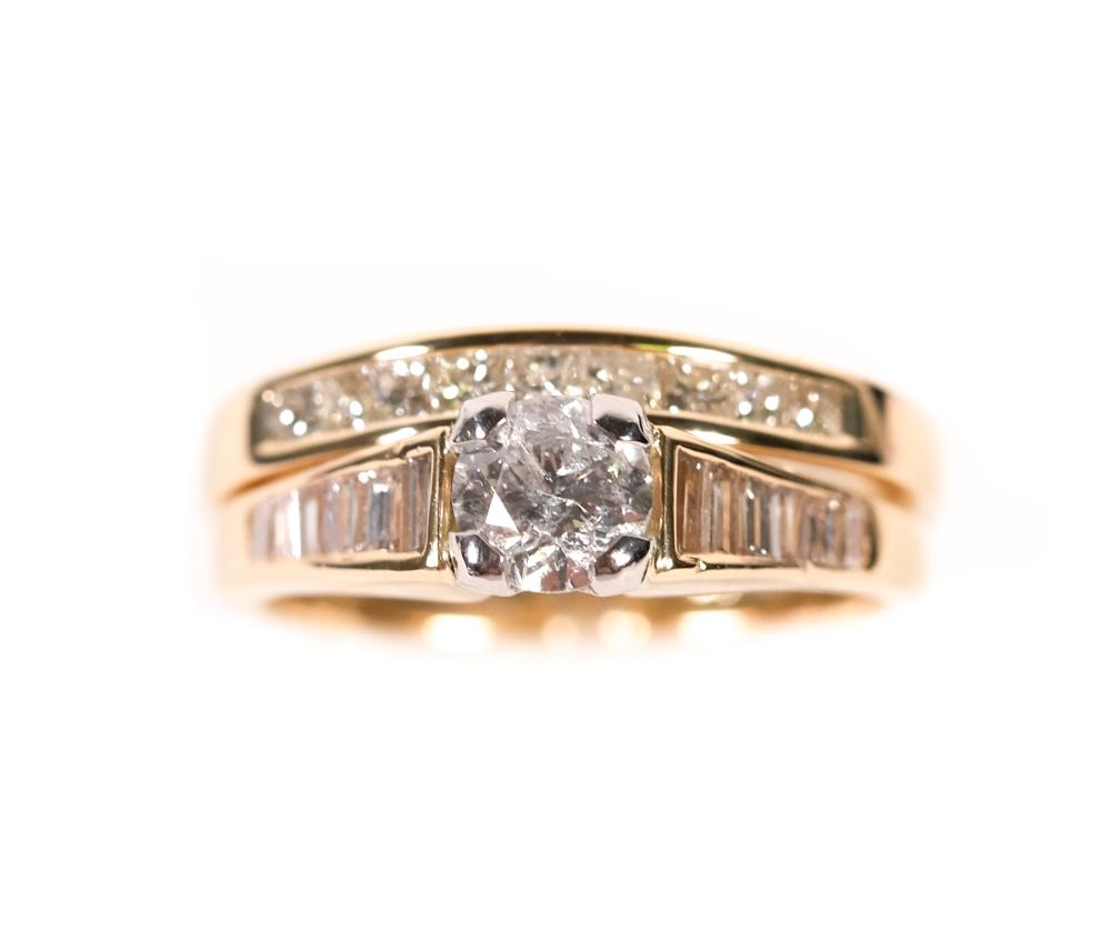 14K YELLOW GOLD DIAMOND RING 365c01