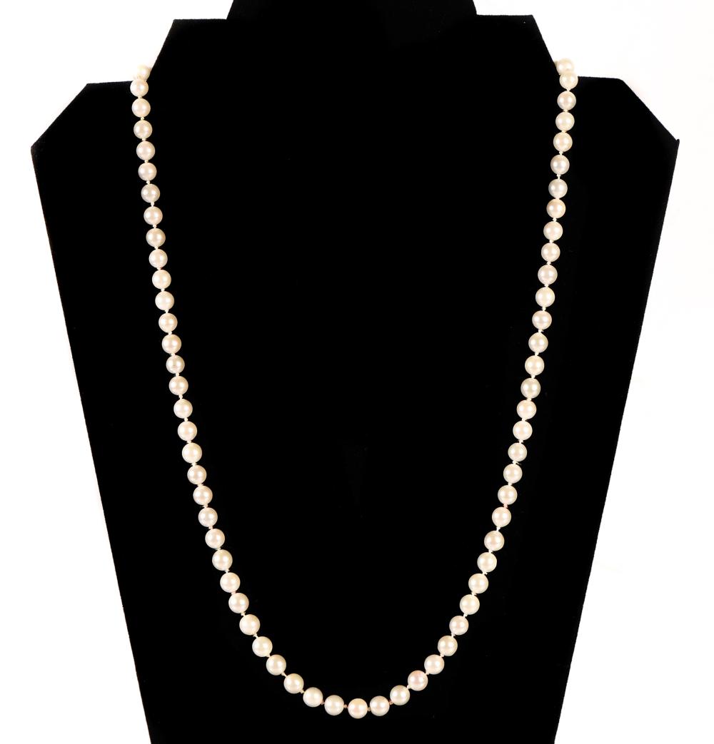 14K IPS 12" CULTURED PEARL NECKLACEIPS