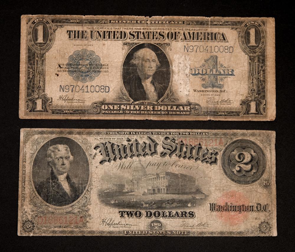 GROUP 2 VINTAGE US CURRENCY NOTESGrouping 365c52