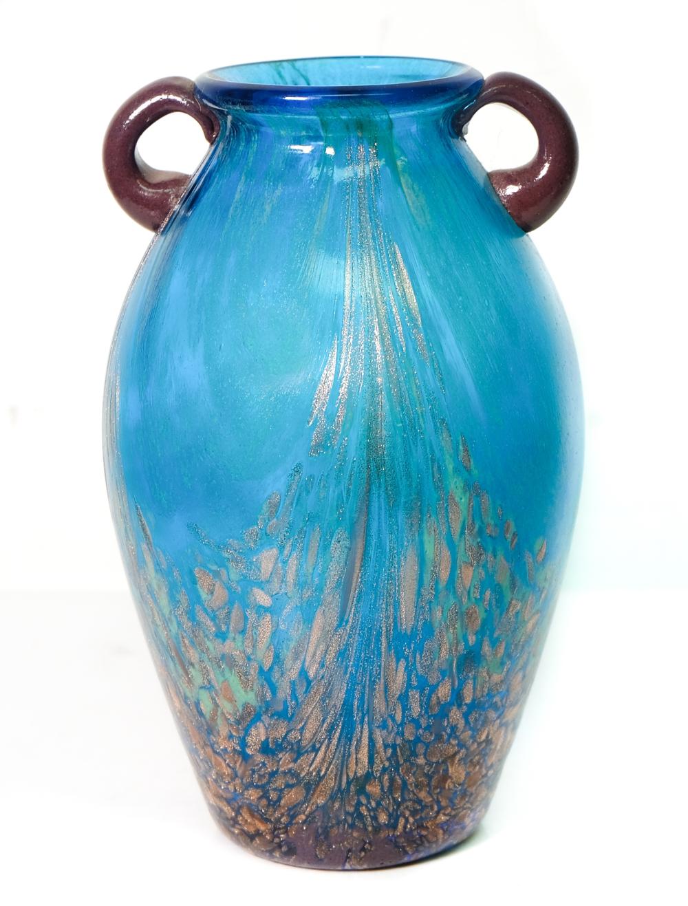 DALE TIFFANY HAND BLOWN GLASS HANDLED