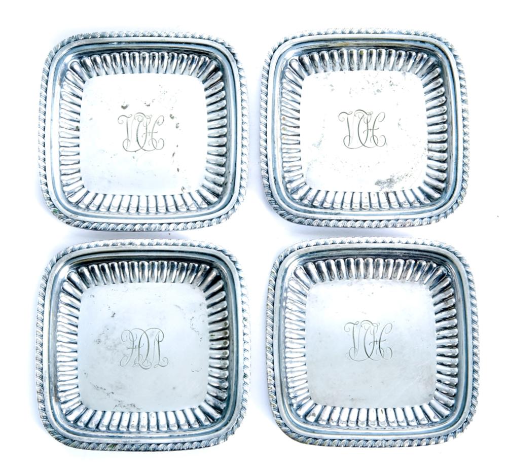 SET, 4 TIFFANY & CO SILVER BUTTER