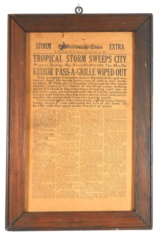 1921 ST. PETERSBURG TIMES, TROPICAL