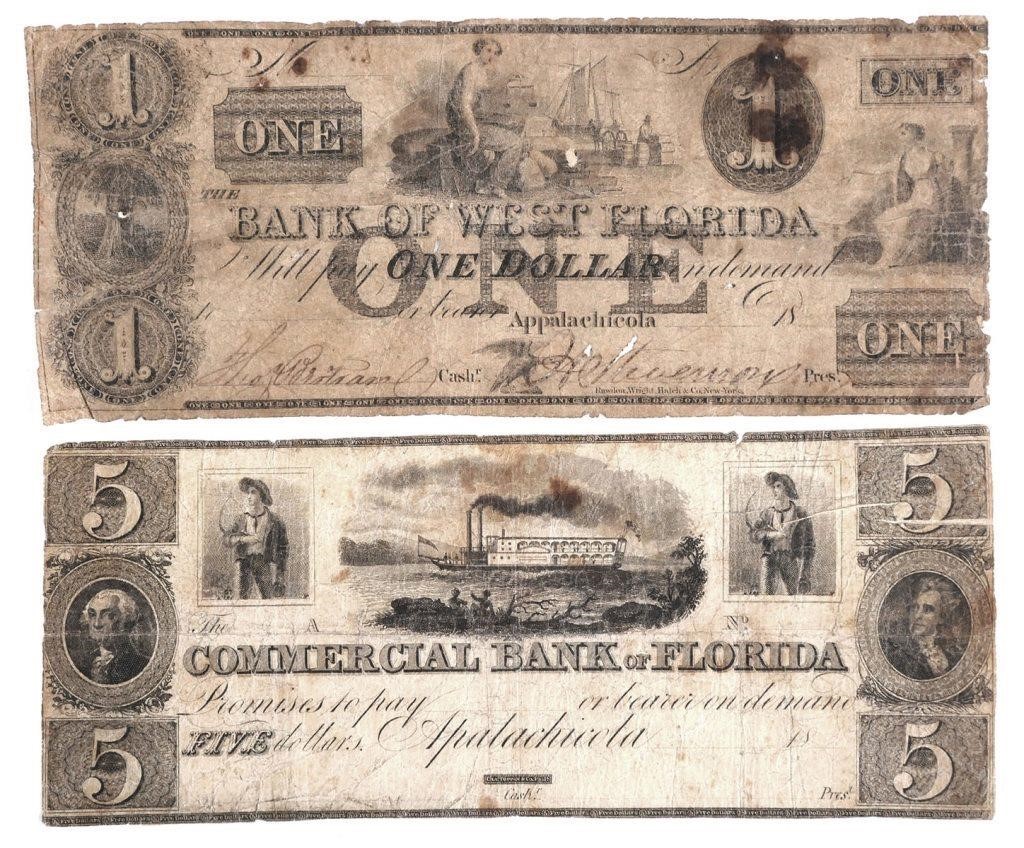 ANTEBELLUM CURRENCY 5 1 BANK 365d0a