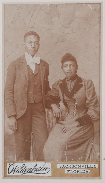 CDV, YOUNG AFRICAN AMERICAN COUPLE,