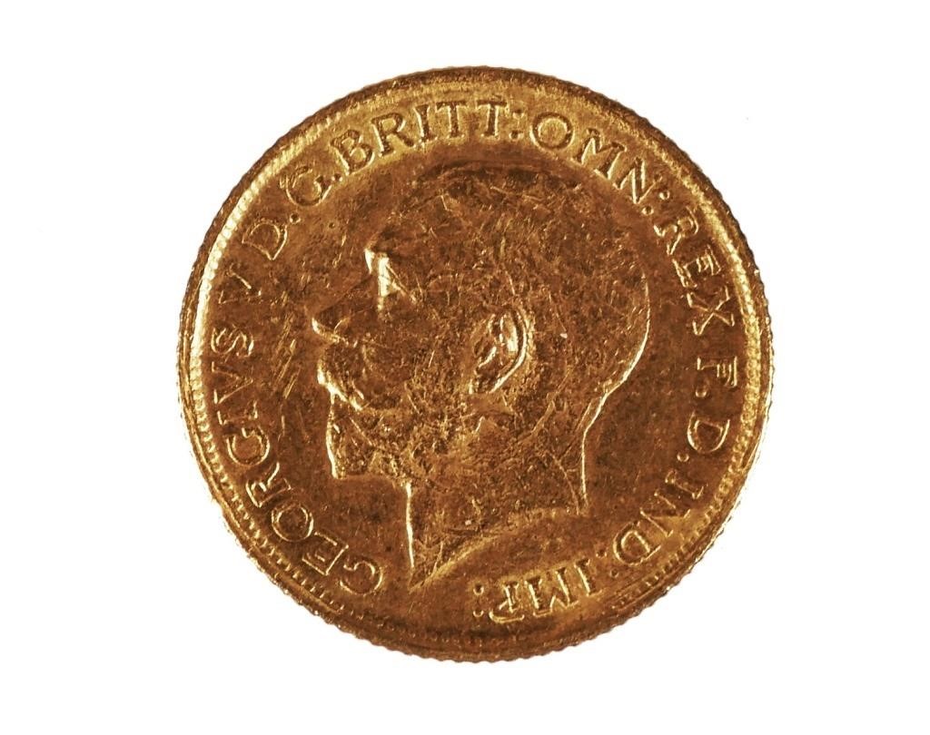 1924 GOLD SOVEREIGN COIN, PERTH