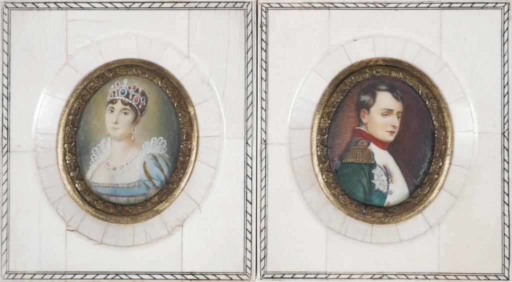 NAPOLEON JOSEPHINE PAIR OF MINIATURE 365e2d