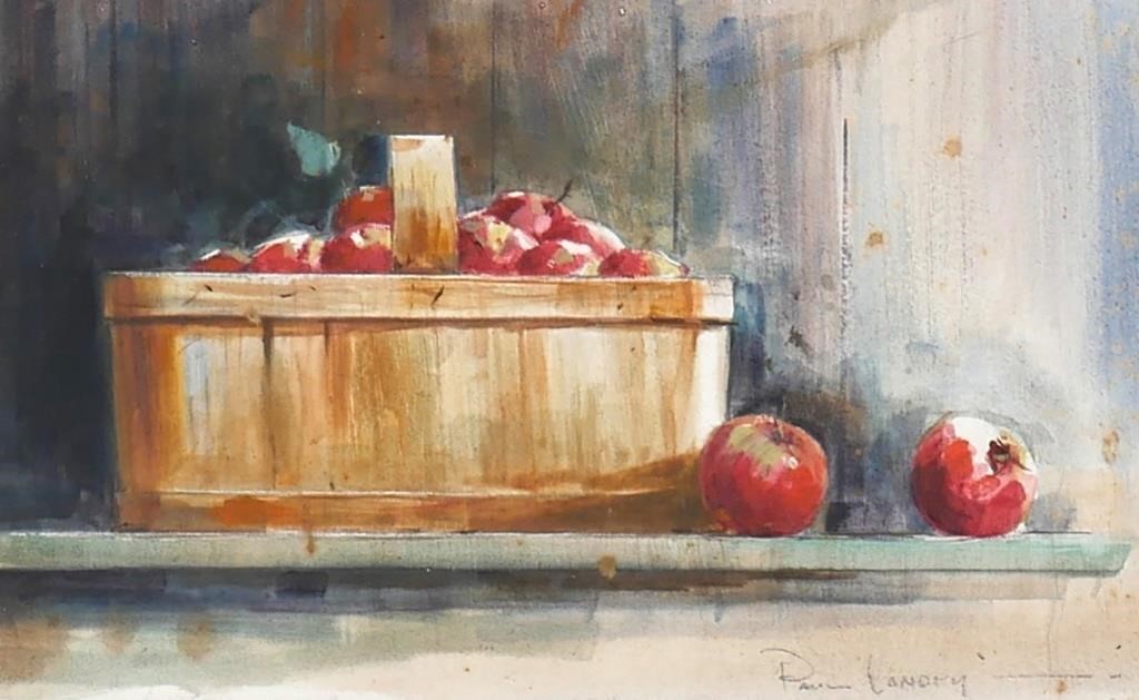 PAUL LANDRY STILL LIFE APPLES  365e34