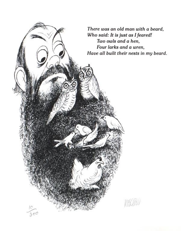 AL HIRSCHFELD, EDWARD LEAR LIMERICK,