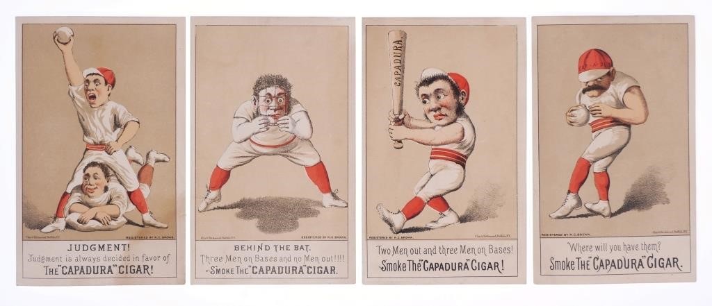 (4) BASEBALL THEMED CAPADURA CIGAR