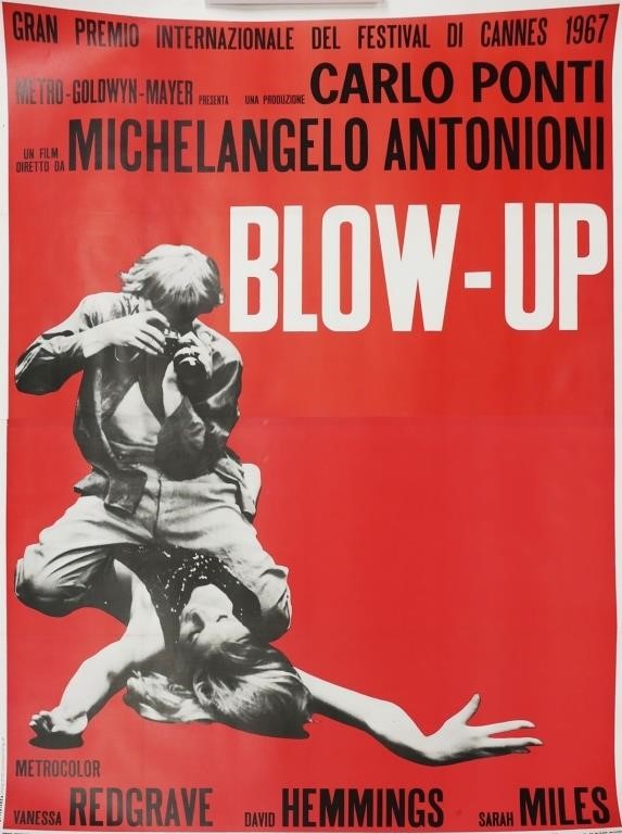 BLOW UP CANNES MOVIE POSTER 1967Large 365eee