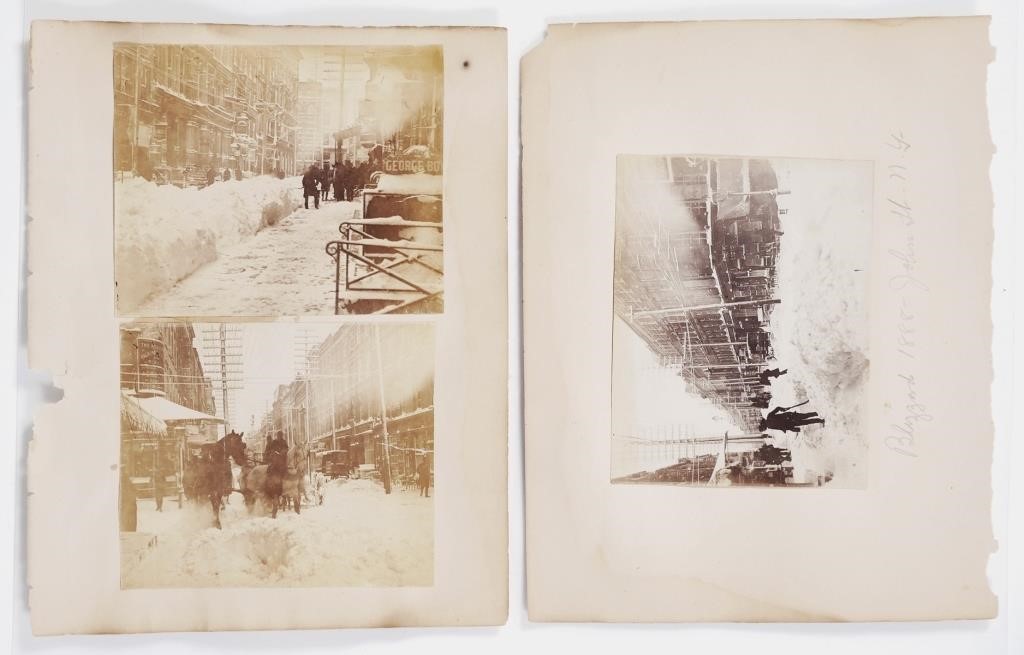  3 ALBUMEN PHOTOGRAPHS BLIZZARD 365f61