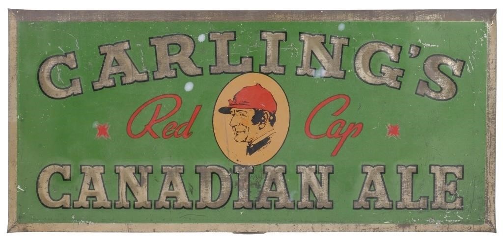 CARLING'S RED CAP ALE TIN LITHO