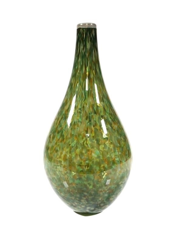 COHN STONE, BLOWN GLASS VASEBlown