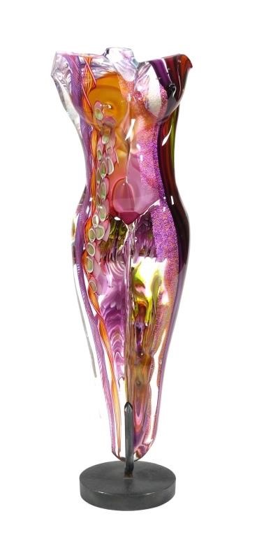 JAMES NOWAK ART GLASS NUDE FEMALE 366020