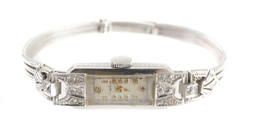 ART DECO 18K GOLD DIAMONDS LADIES 36609e