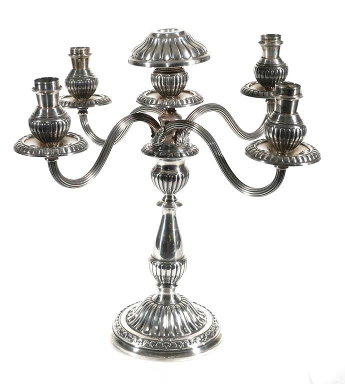 STERLING SILVER CANDELABRA, PERUANA