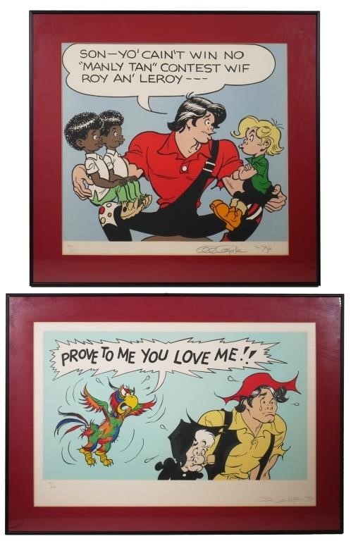 (2) AL CAPP, LIMITED EDITION LITHOGRAPHSTwo