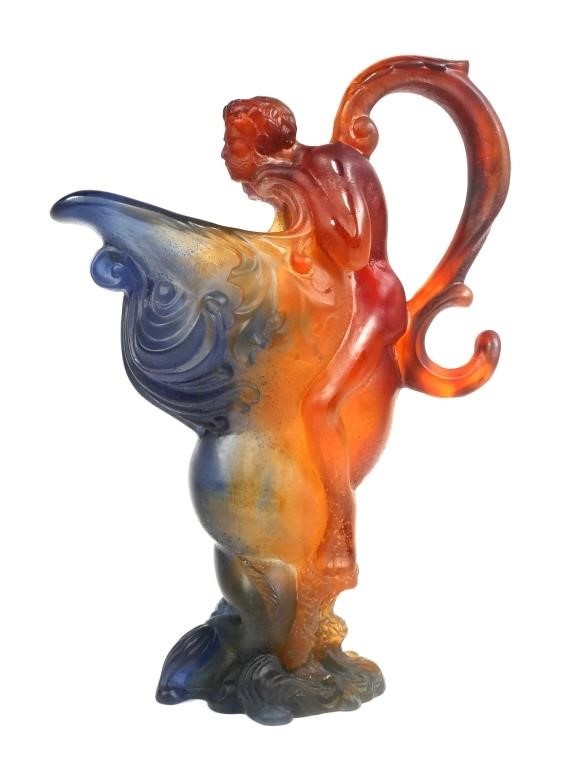 DAUM PATE DE VERRE MYTHOLOGY EWER  3660fc