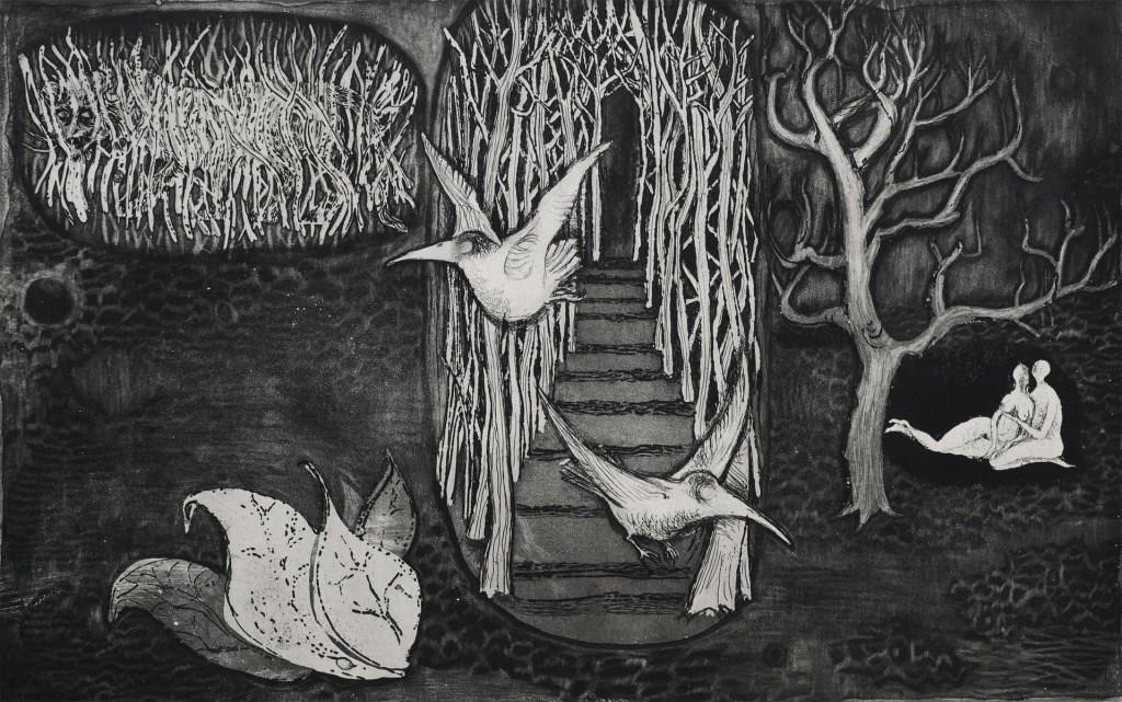 LARS BO, SURREALIST ETCHING, NUDES