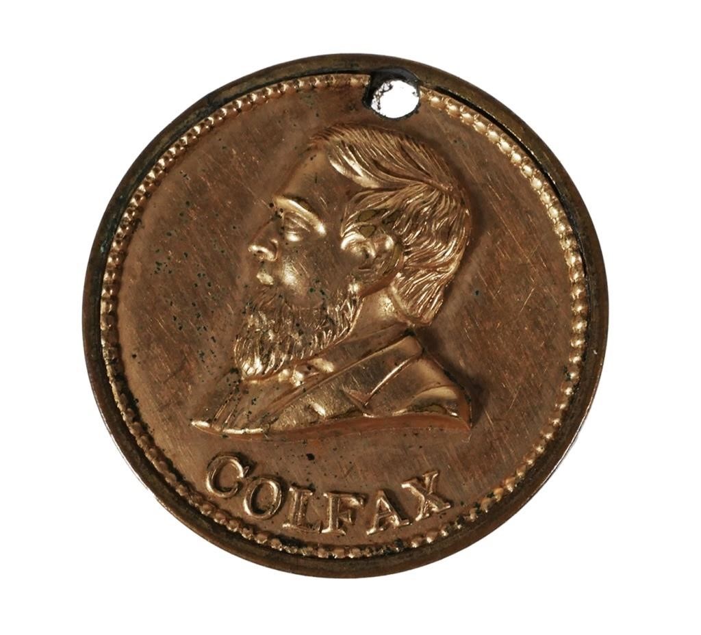 U S GRANT COLFAX CAMPAIGN BUTTON 36614a