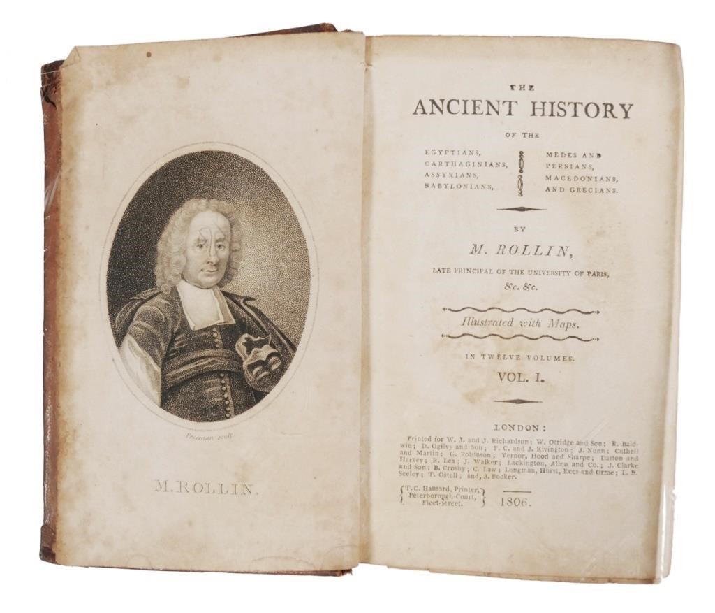 BOOKS: 1806 ANCIENT HISTORY, ROLLIN