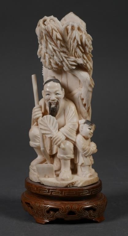 FINE CHINESE CARVED IVORY FIGURAL 366195