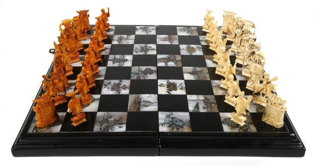 CHINESE IVORY & MOP CHESS   366190