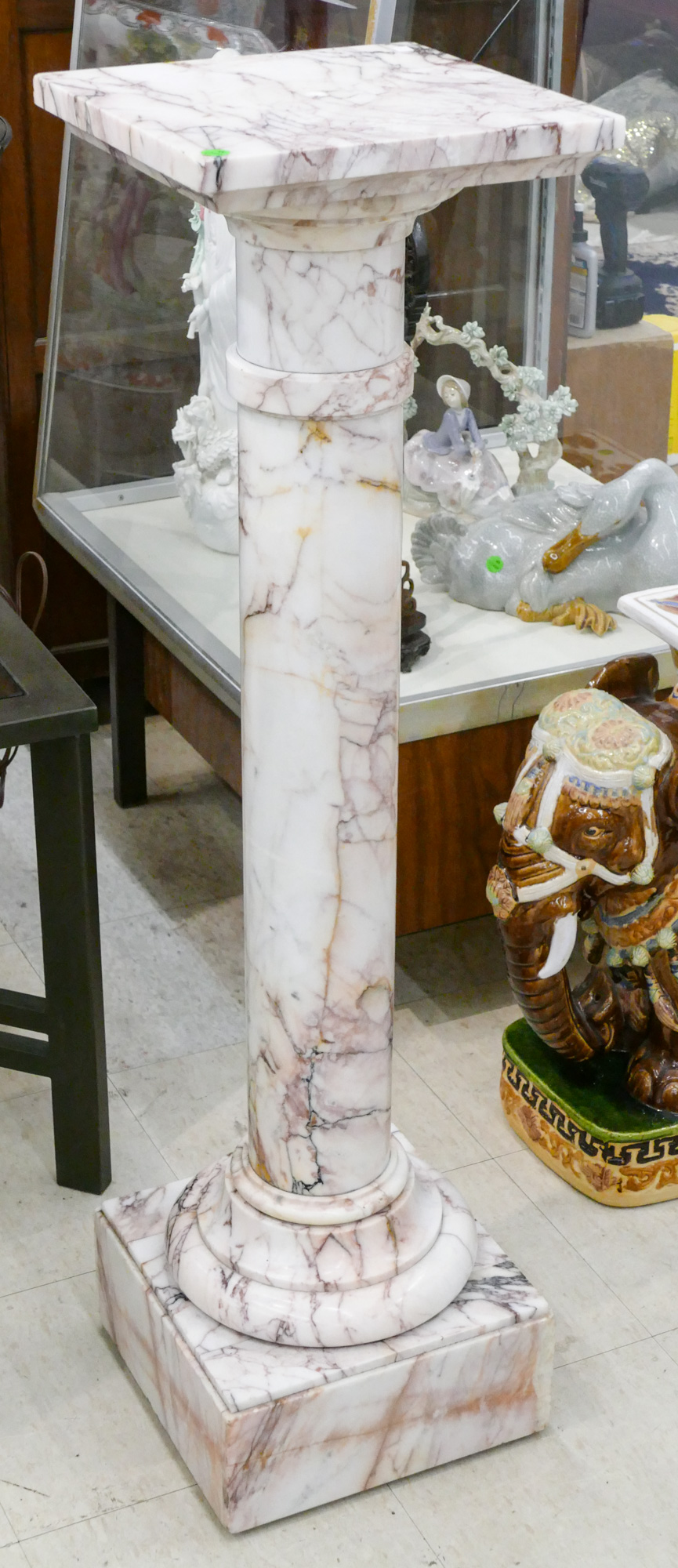 Antique Italian Marble Column Pedestal 3688f7