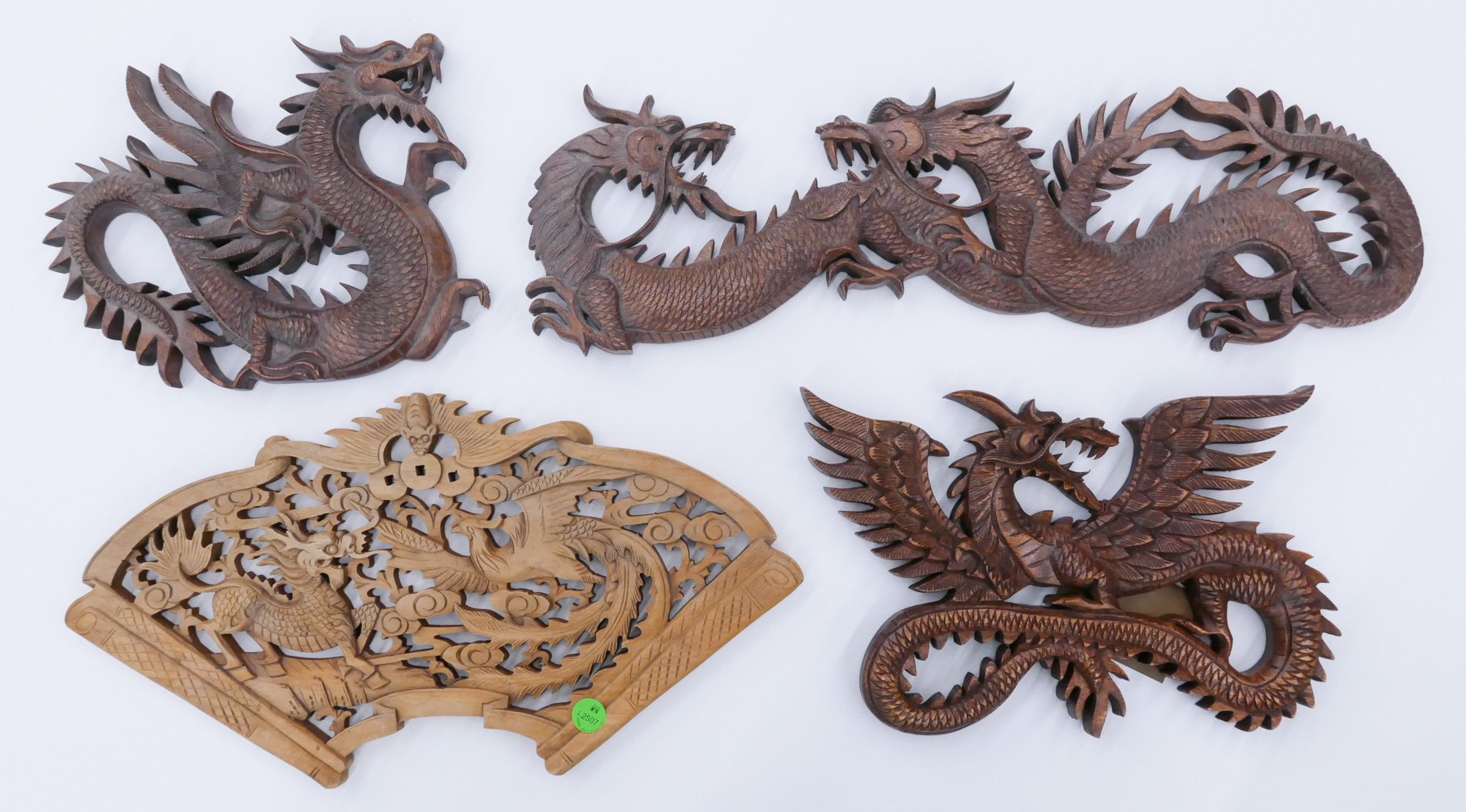 4pc Chinese Intricately Carved 368903