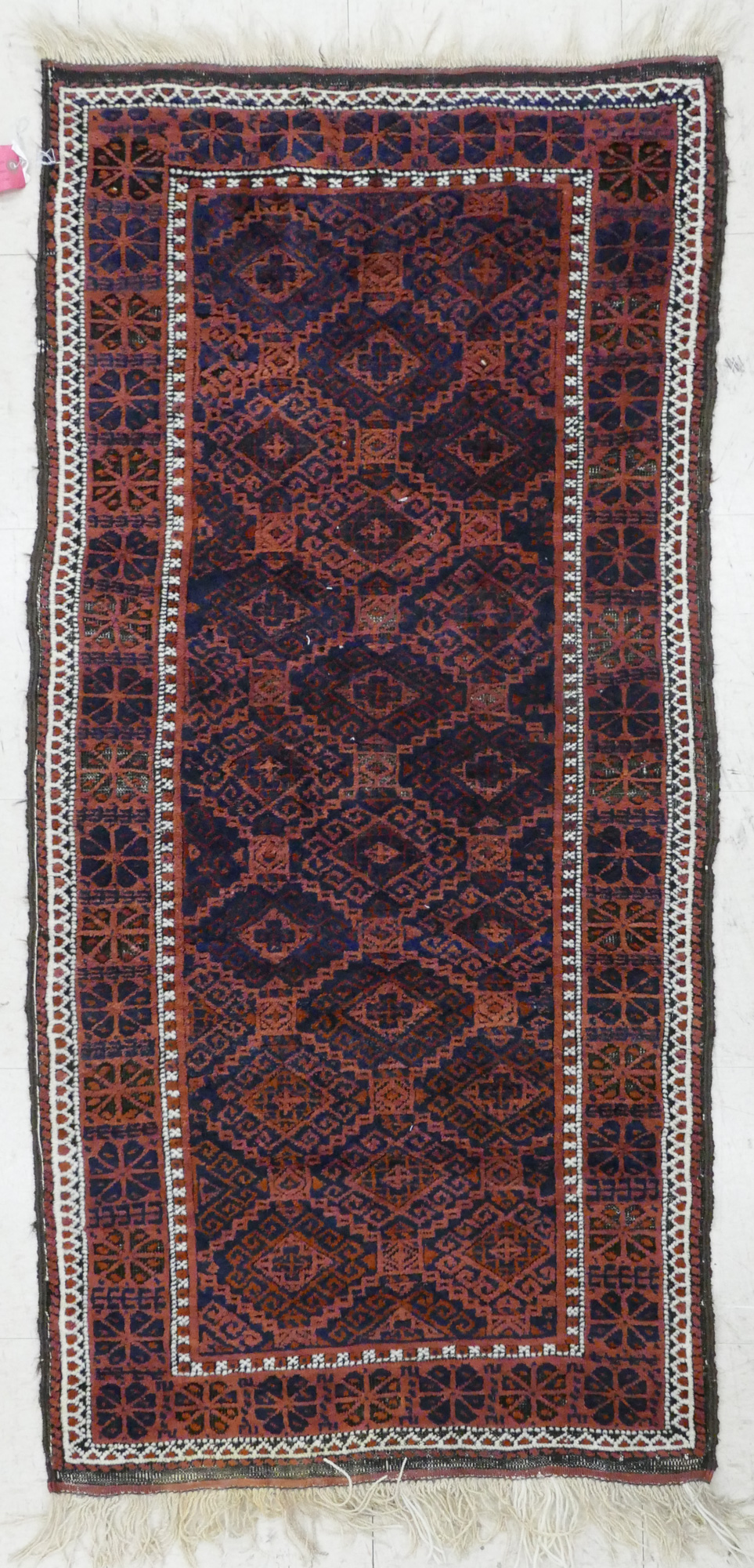 Semi Antique Afghan Scatter Rug