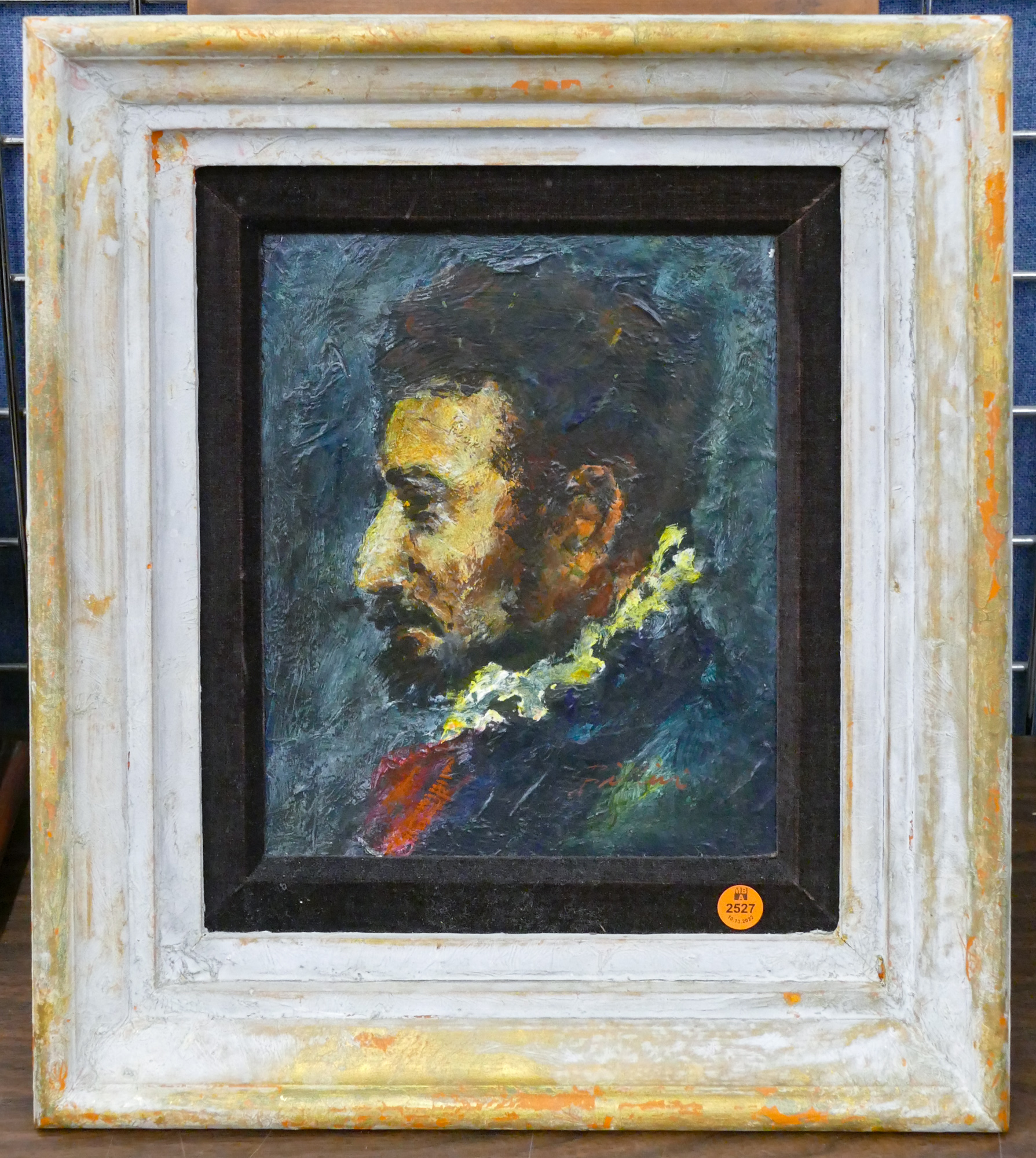 Italian Billini Portrait Oil Painting