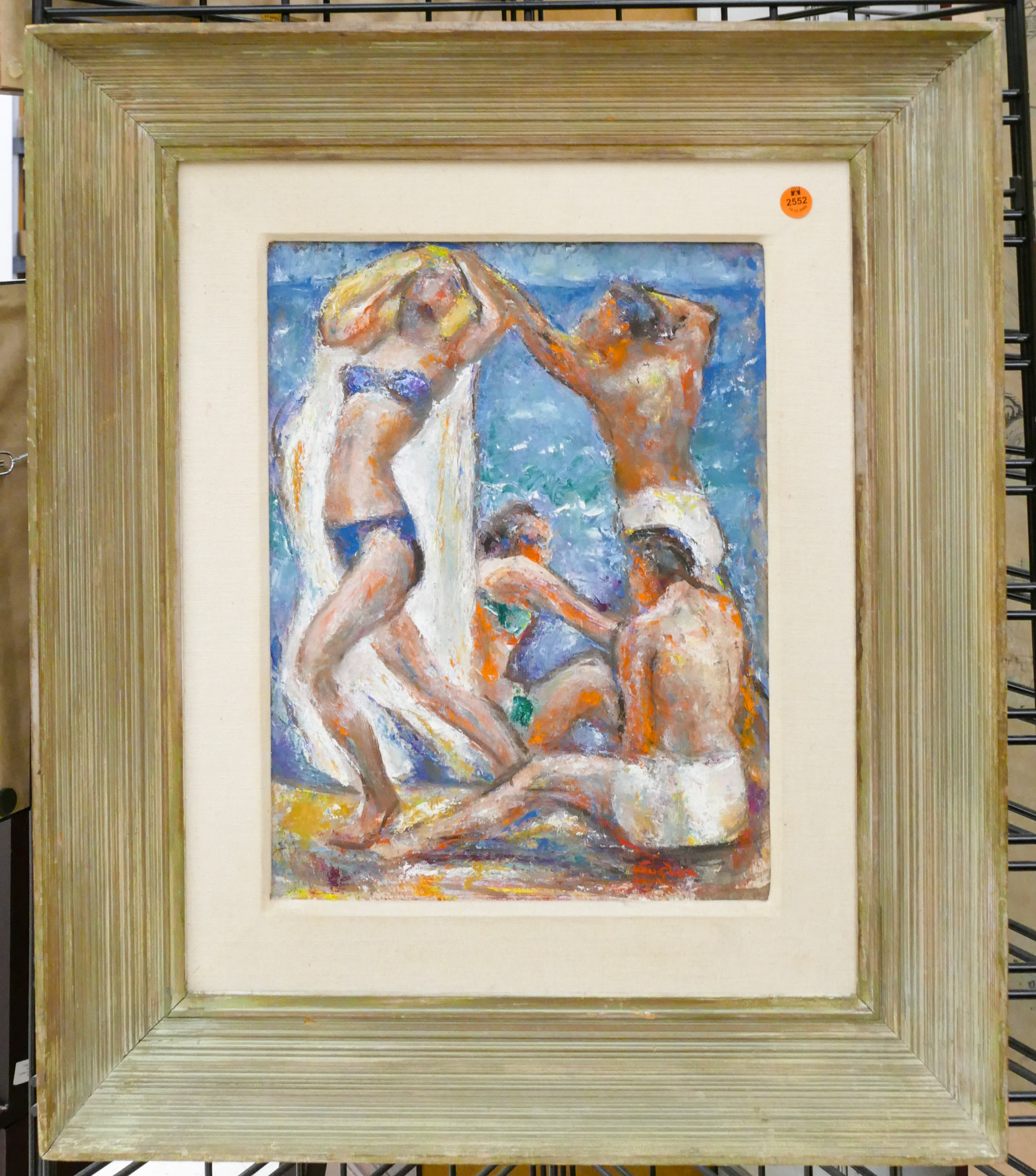 Midcentury Bathers signed Vaughan