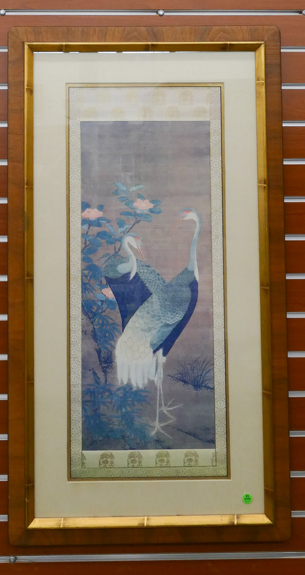 Japanese Cranes Framed Asian Style