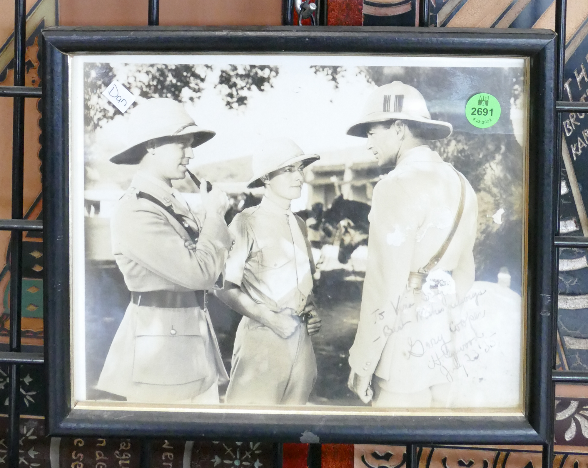 1935 Gary Cooper Signed Movie Still 368aba