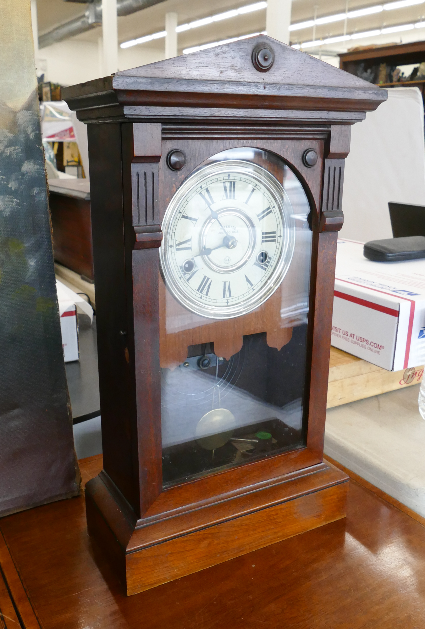 Antique Thomas Clock Company Kitchen 368ab3