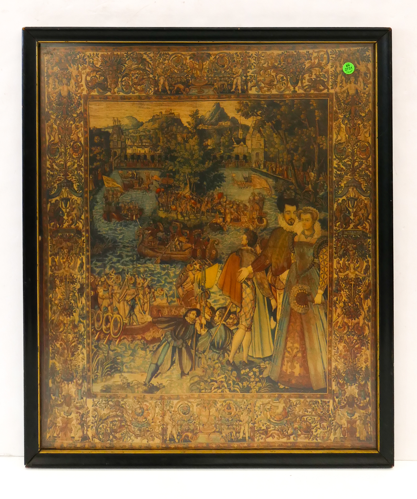 Renaissance Tapestry Print Framed-