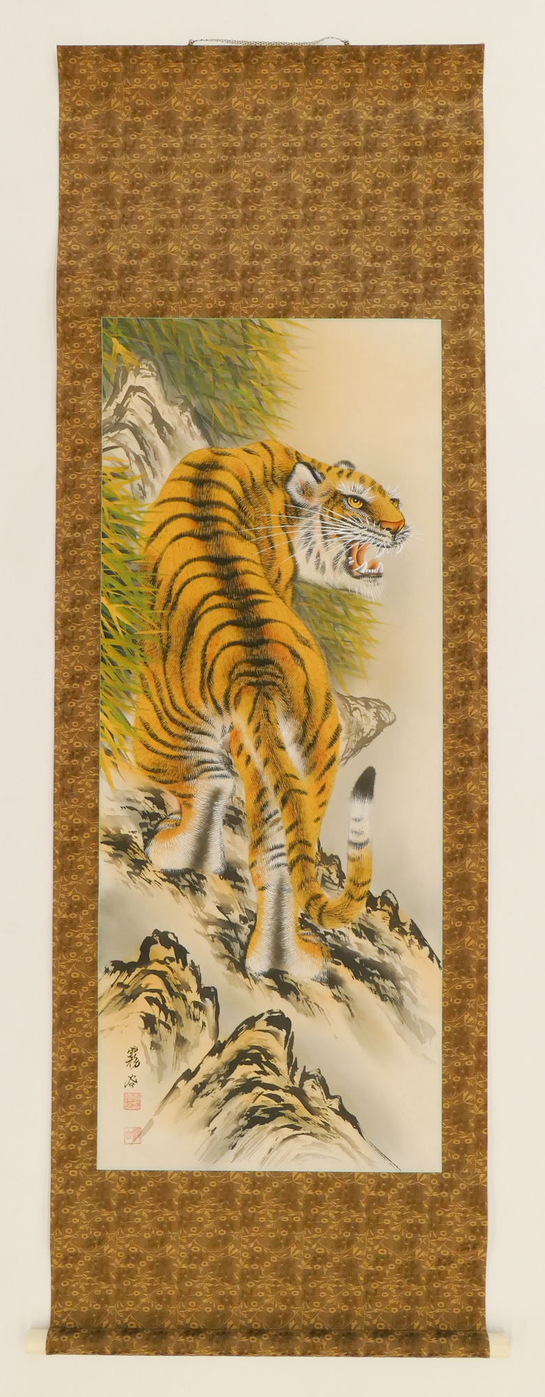 Japanese Tiger Scroll Painting-