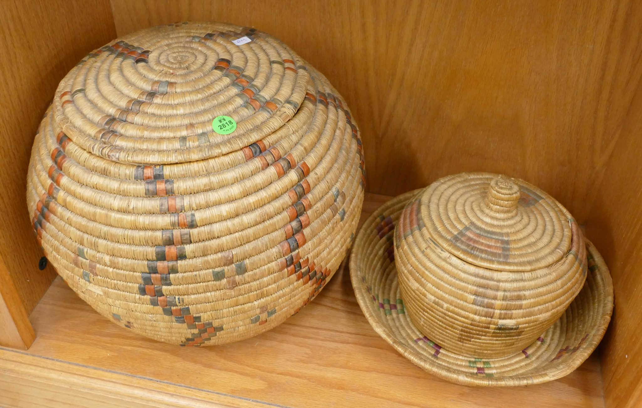 3pc Antique Alaskan Indian Baskets  368b30