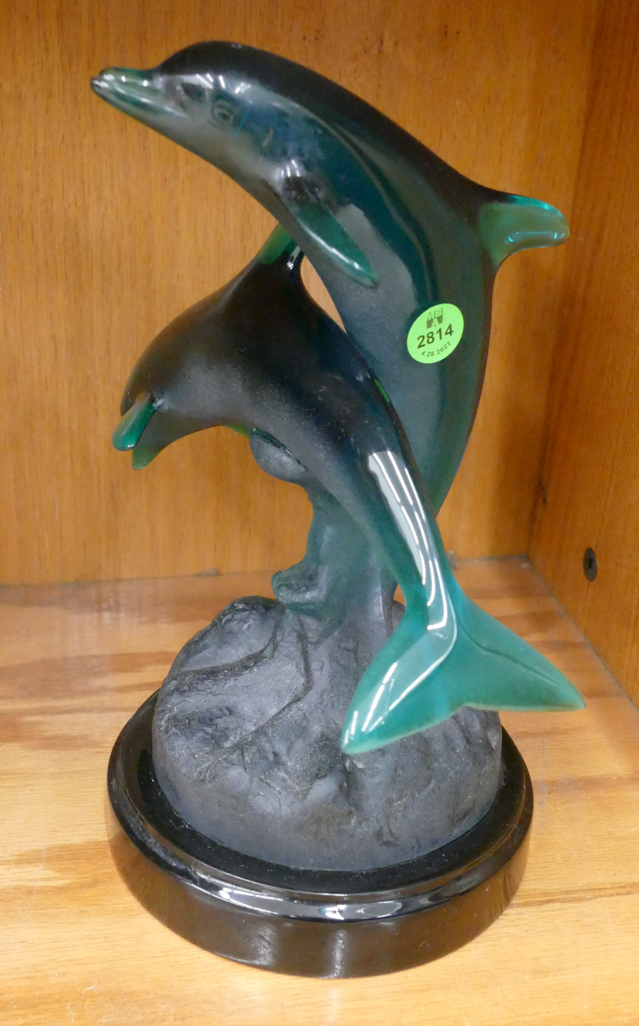 Robert Wyland Acrylic Dolphin Sculpture-