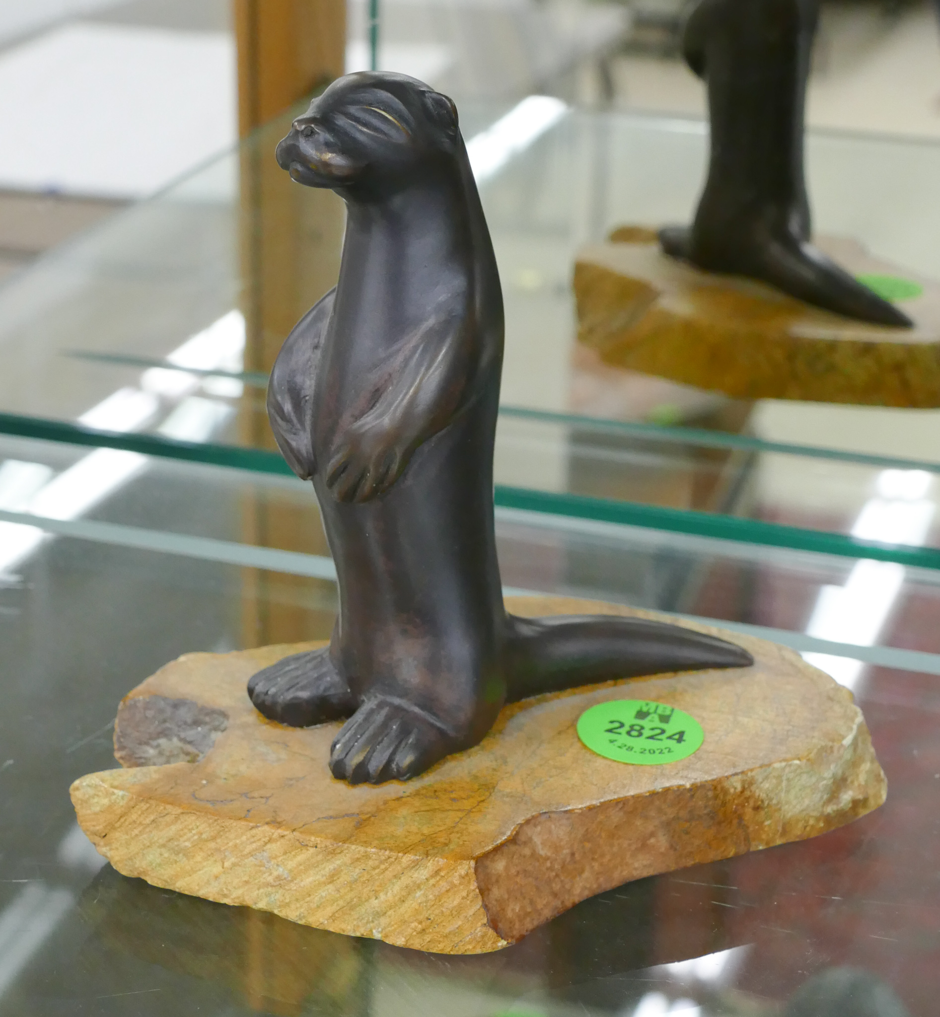 Leon Anderson Aleut Otter Bronze