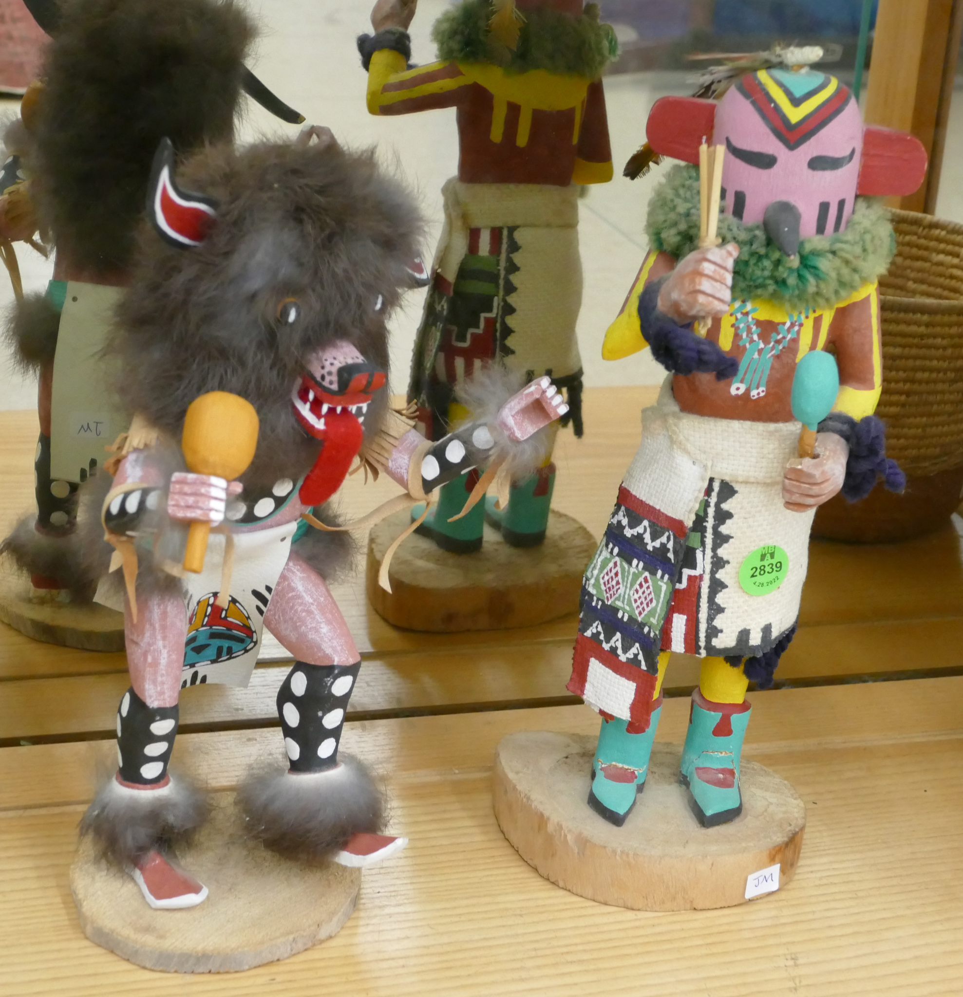 2pc Old SW Painted Kachina Dolls  368b45