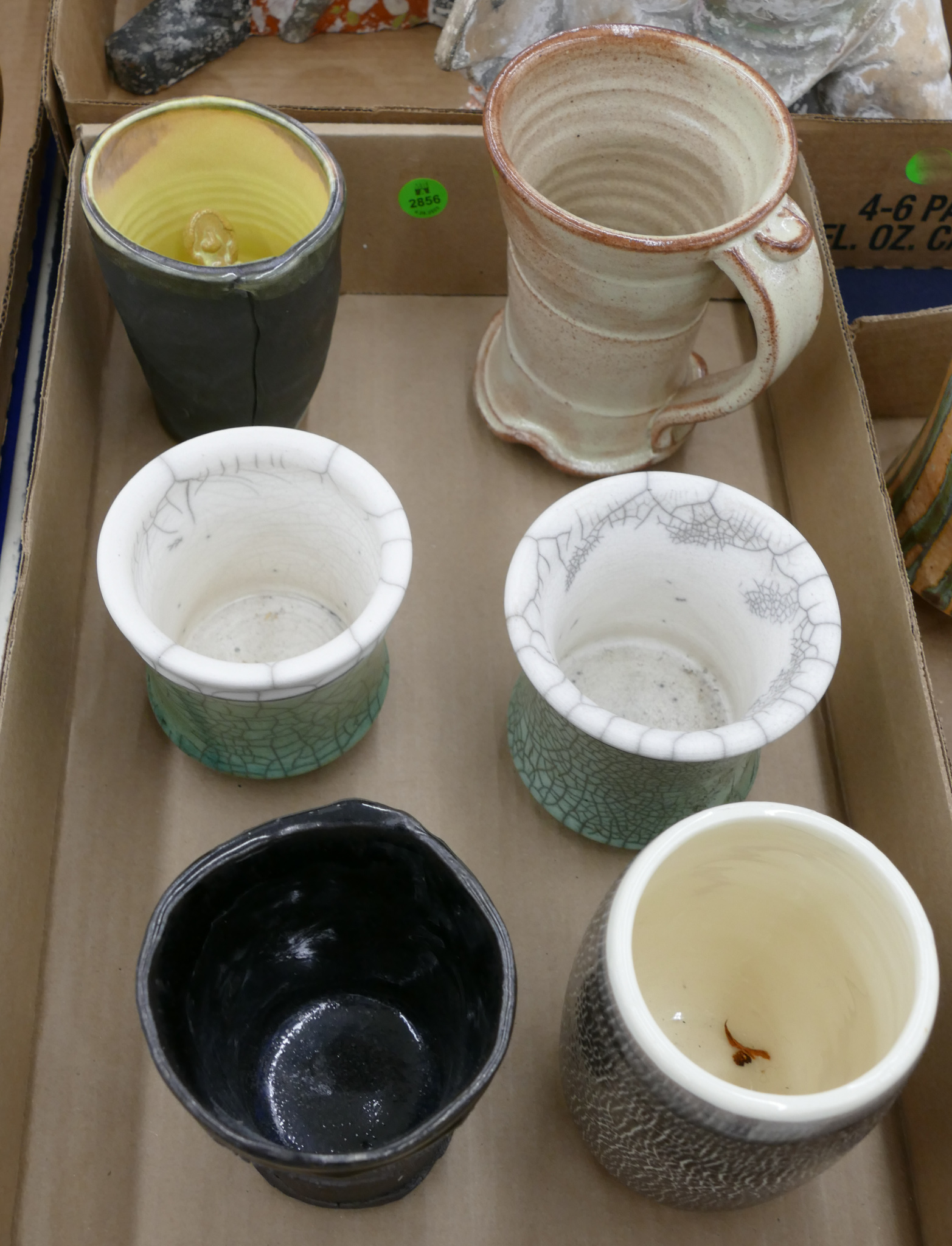 Box Studio Pottery Cups 6pc 368b56
