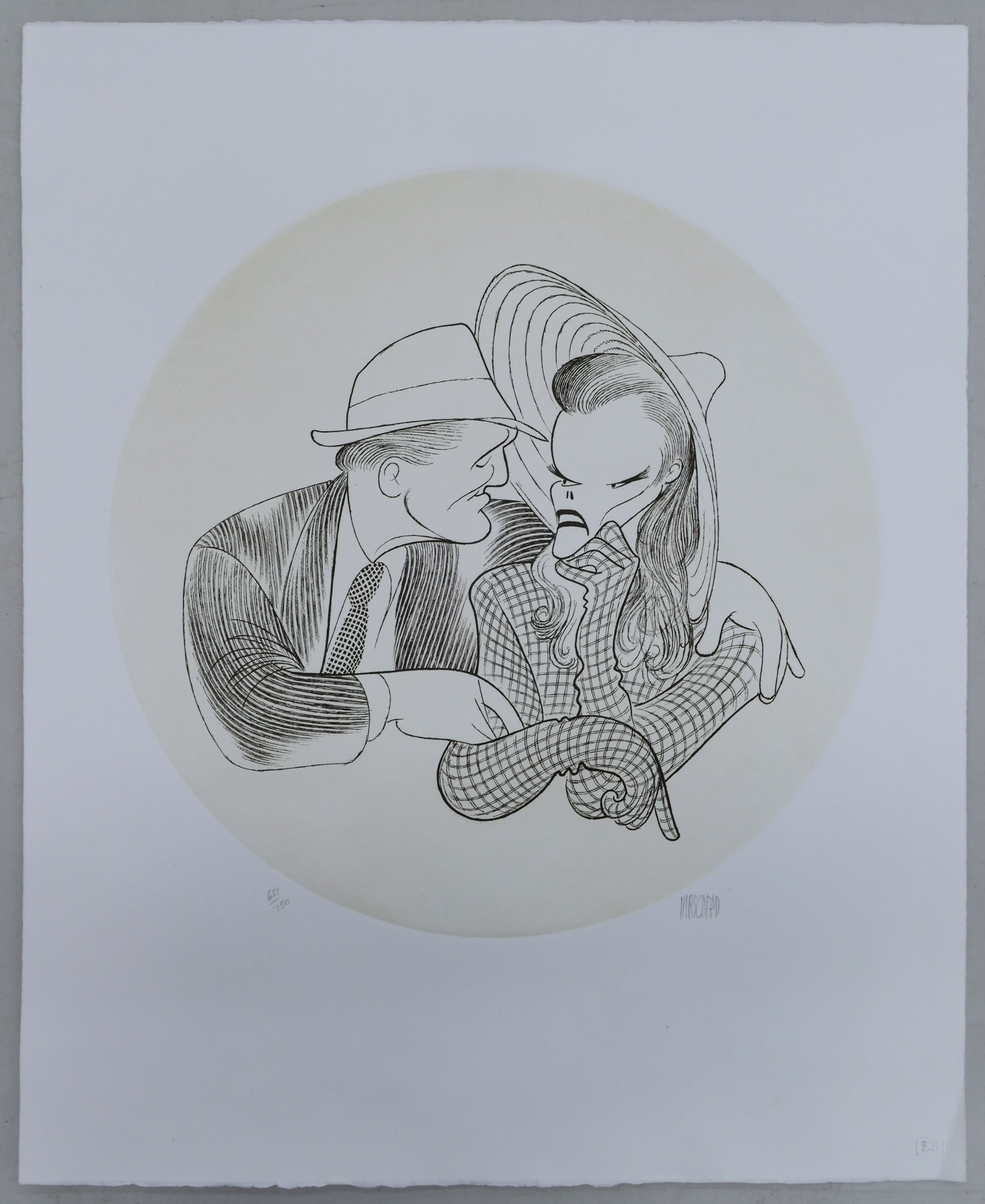 Al Hirschfeld S N Etching Loose  368b8d