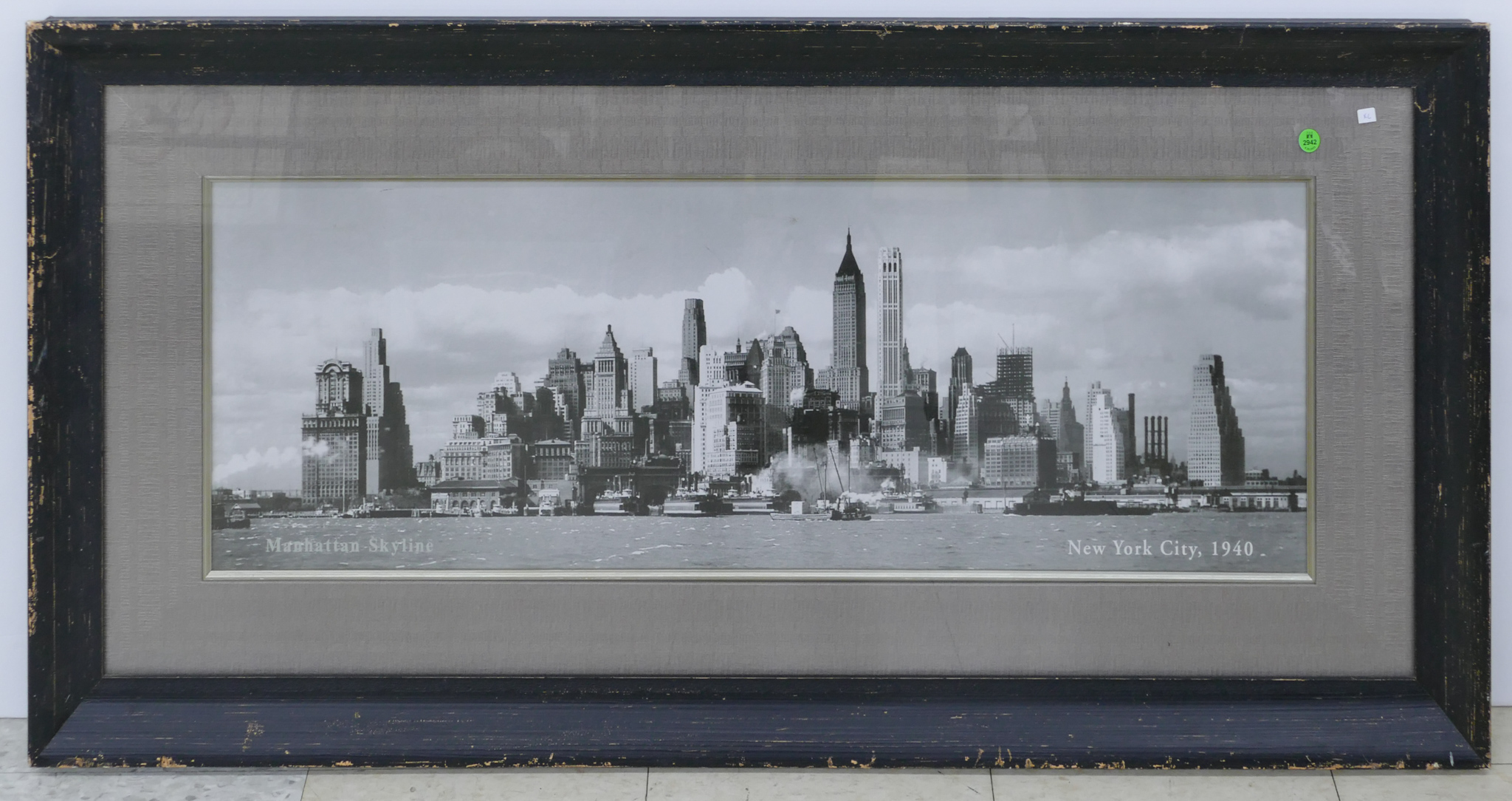 Manhattan Skyline 1940 Framed Reproduction