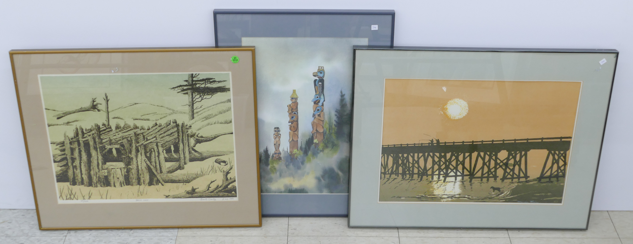 3pc Framed NW Prints Brent Overvy  368b9a