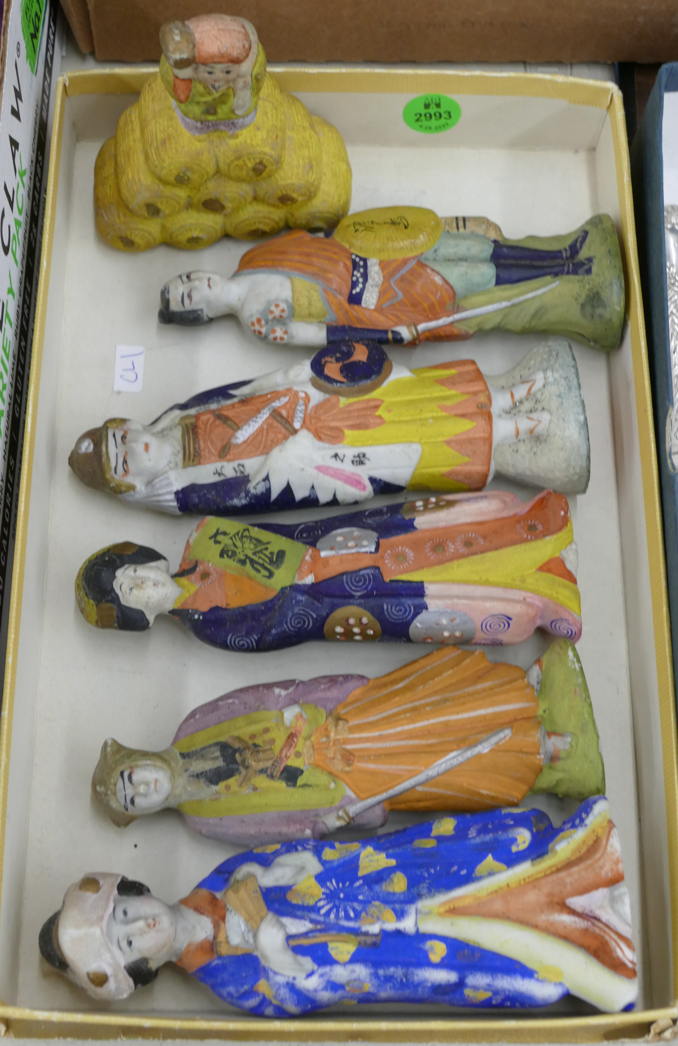 Box Antique Japanese Bisque Figures