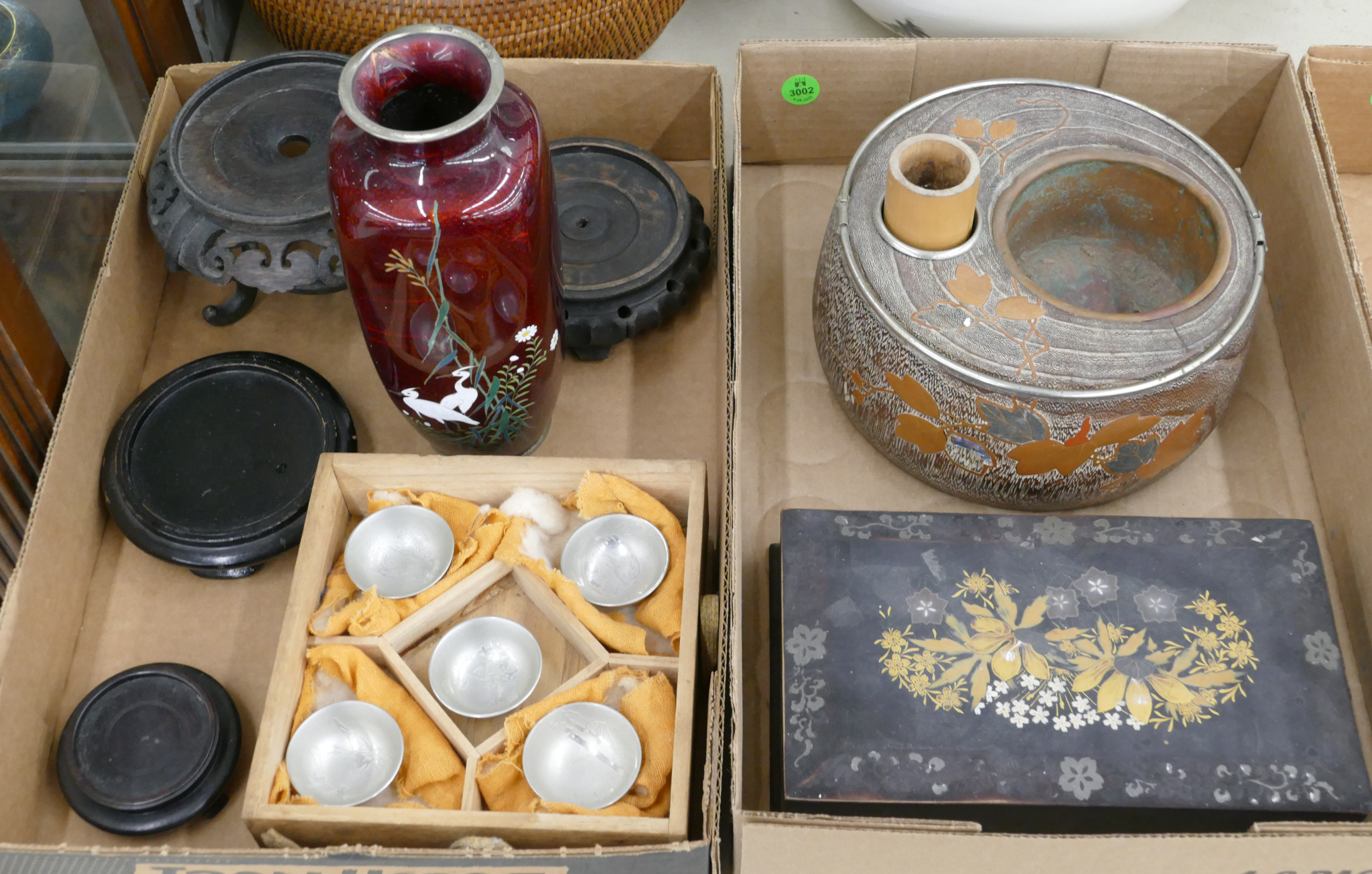 2 Boxes Old Japanese Stands and 368bda