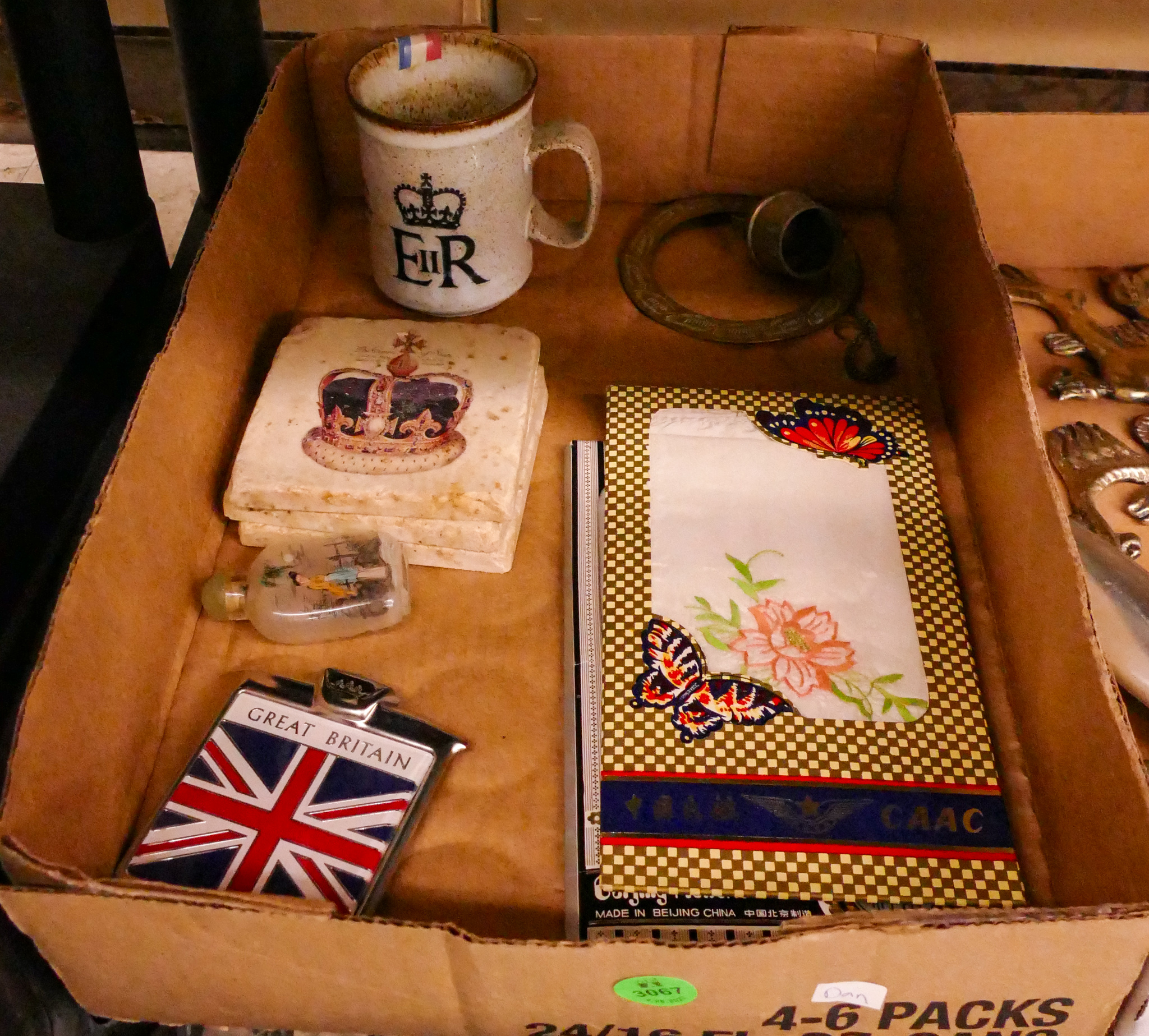 Box British & Chinese Items