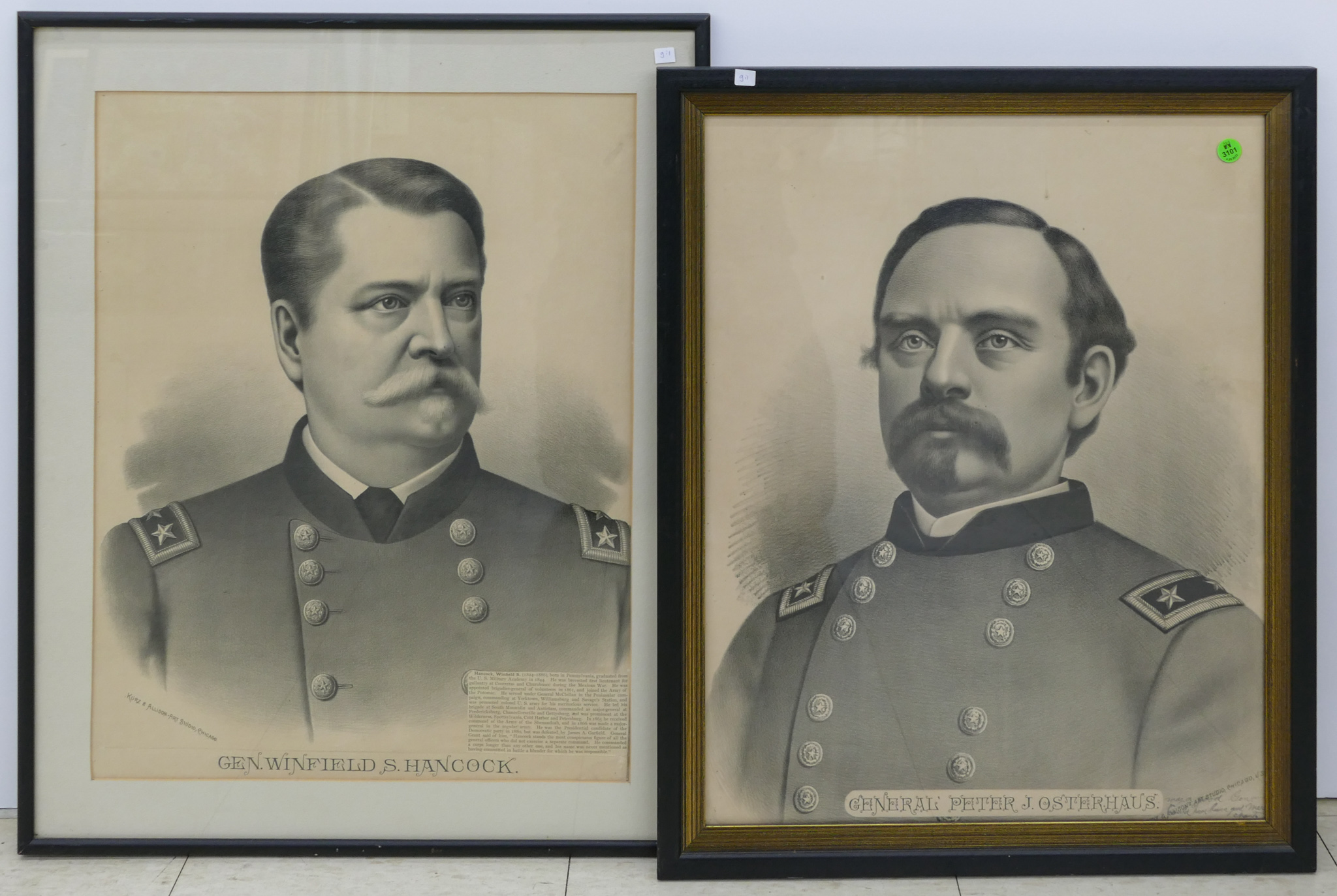 2pc Kurz & Allison Civil War General